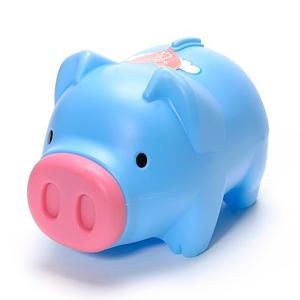 청색 돼지저금통(대2호) / 복돼지저금통