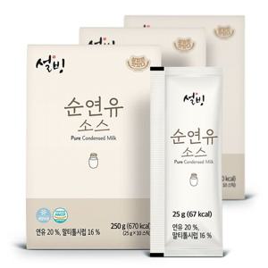 설빙 순 연유 소스 25g 10개 3팩