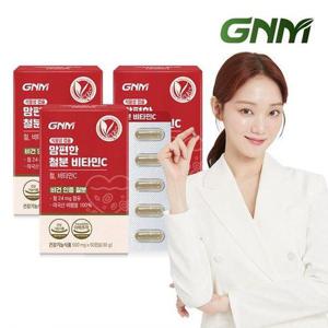 갤러리아_[비건인증/총 6개월분] GNM 맘편한 철분 비타민C 3박스 / 철분제