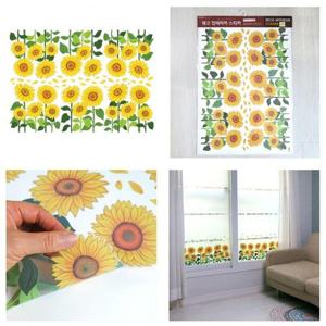 인테리어 포인트 그래픽 데코 스티커 창문 해바라기 (WC597EB)