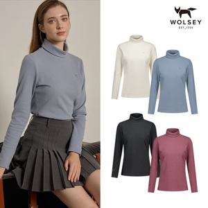 [WOLSEY] 24FW 울시 여성 DEUX TEX 하이넥 양면기모셔츠4종