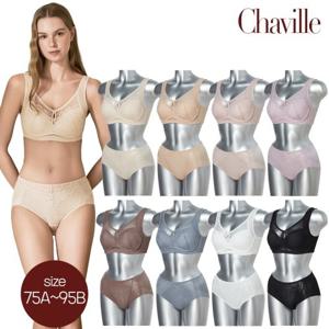 [방송히트]샤빌 1차 빅사이즈 크레오라 편안한 와이드핏 노와이어 16종(75A-90C)