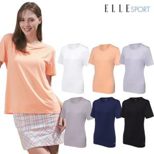 [방송히트]엘르 TS001 UV차단 흡한속건 에어핏 스판 캐쥬얼 티셔츠 6종