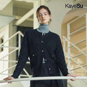 [런칭가 79,900원][케이수] 25FW 울 블렌디드 스팽글 니트 가디건 2종