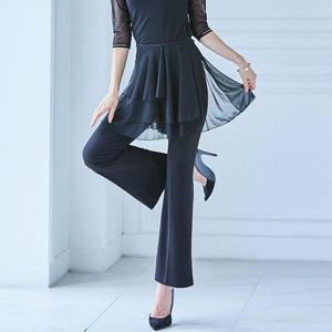 [까르죠아]망사 랩 스커트 끈 묶는 치마 짧은 쉬폰 라인댄스 여성 여자