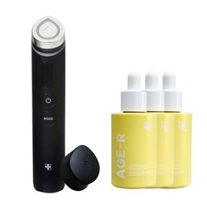 메디큐브 부스터프로블랙+전용헤드캡+글로우앰플3개 국내정품