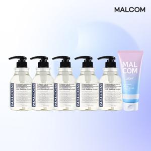 [최초공개/단독] 말콤샴푸 단백질케어 패키지 6종(샴푸 5통+헤어팩 1통)