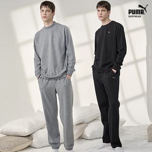 [방송에서만 초특가][푸마] 남성 기능성 촉촉 기모셋업 2세트(블랙+그레이)