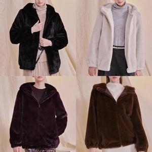 코리타 홈쇼핑히트 여성 FAUX 밍크퍼 하프코트 4종택1
