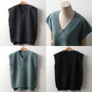 여성의류 EB 윈터브이넥니트조끼(7646H012) 빅사이즈