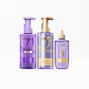 3종세트[로레알파리] 히알루로닉 플럼프 에어리 샴푸440ml+헤어팩440ml+트리트먼트200ml