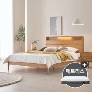 핀란디아 로렌스 원목 퀸침대Q+무중력메모리폼매트리스