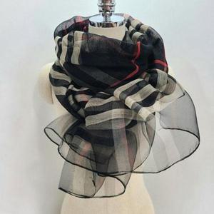 [애슬릿][애슬릿]여성 체크 울 실크 미니 쁘띠 사각 스카프