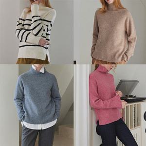 [끌레르바이브] #스프링 특가# 울블렌딩 터틀넥 니트 2종