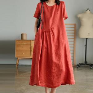 [쿠잉]62069 여성 롱 원피스 루즈핏 데일리 원피스