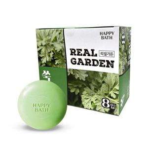 해피바스 리얼가든 쑥 진정 비누 90g 8개입