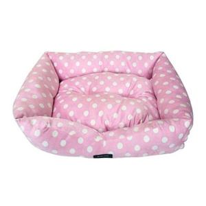 강아지 논슬립 땡땡이 방석 핑크 L 1P 쿠션 하우스
