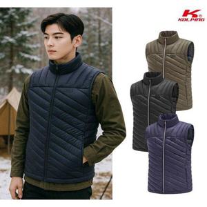 [콜핑]콜핑 남성 겨울 웰론 안감 사선퀄팅 등산 패딩 조끼 KSC759SV6M