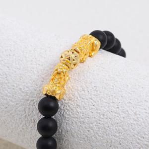 [골드모아] 순금 비휴 비즈 팔찌 7.5g [더블 비휴]