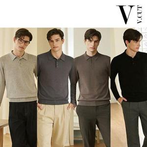 [브이컷]남성 카라 니트 4종