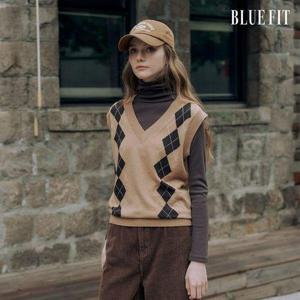 [블루핏]NEW 아가일 니트 베스트