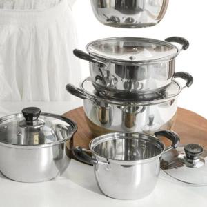 패스트쿡 스텐 냄비 7종 양수 편수 라면 세트 이유식 밀크팬 (WFKOG03)