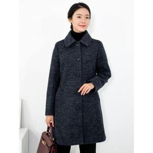 [모슬린]엄마옷 프리미엄 울 카라 롱코트  MQG124851 마담 미시 중년여성 빅사이즈 할머니옷 50대 60대 7..