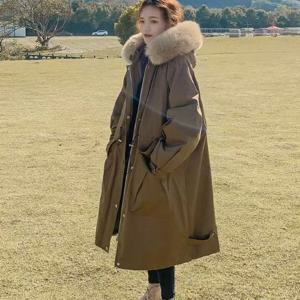 [블랙퀸] 안감퍼 빈티지 퍼트리밍 오버핏 야상점퍼 blk004350