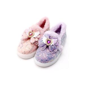 [바나나팜스]led 여아방한화 B미니 털 라이팅 라이팅 단화(td)