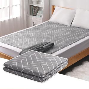 국내생산 싱글 100cm x 180cm 1인용 프리미엄 난방 절전형 무자계 전기장판 전기매트 전기요 헤링본