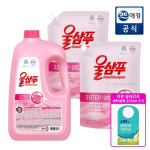 [포토리뷰500P]울샴푸 오리지널 중성세제 본품 3L + 리필 1.5L*2개 + 증정품