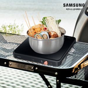 삼성 인덕션 1구 더플레이트 NZ31DG200CFK 블랙 원룸 캠핑 휴대용 [소상공인제품]