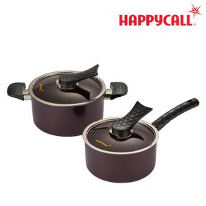 [본사직영] HC해피콜 다이아몬드 IH 냄비 2종 세트A (18편/20양)