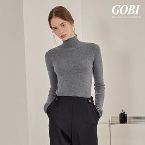 (현대홈쇼핑) [런칭가259000원]고비(GOBI) 캐시미어 100 립조직 모크넥 풀오버
