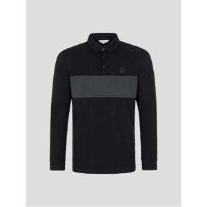 [빈폴골프]남성 기모 컬러블럭 티셔츠 - 블랙(BJ4941NB25)