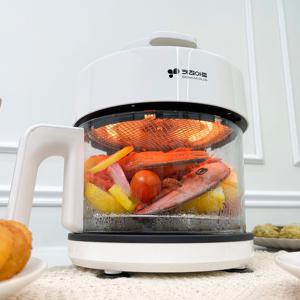 키친아트 3.5L 대용량 보이는 유리바스켓 에어프라이어 KAF-4035