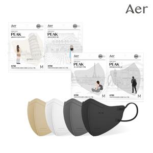 [아에르 공식] KF80 피크 라이트핏 마스크 25개입 (XS,S,M,L) 14종 택 1