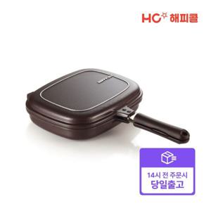 [해피콜] [빠른배송] 빗살 점보그릴양면팬 30cm