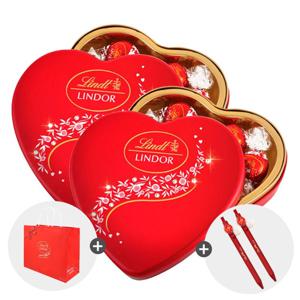 린트 린도볼 하트틴 8p 2개/4개 초콜릿 모음전+쇼핑백+린도볼볼펜증정 [밀크/어쏘티드/선물용/하트틴]