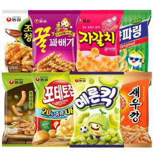 [APP전용] 농심 메론킥/조청유과/꿀꽈베기/자갈치 4+4+4+4 외 인기상품