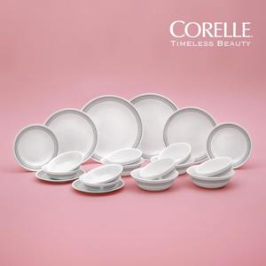 [코렐] 미스틱그레이 4인 20P (식기 세트, 접시, 그릇)