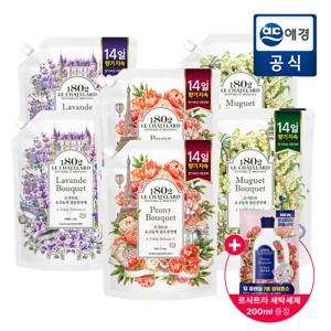 [포토리뷰500P]르샤트라 고농축 섬유유연제 부케 피오니/라벤더/뮤게 1.6L x 6개 +사은품