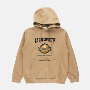 [르꼬끄] 공용 루즈핏 고중량 면 후드 티셔츠 베이지 QP423CHDO1