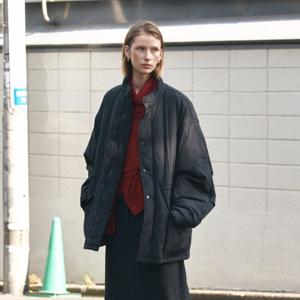 SI-OT4151 경량 패딩 야상 자켓_Black