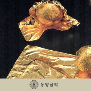 동양 금박 4절 100장 ( 5.5x5.5cm) 순금 99%이상) 환포장지 금박지 환종이 식용금박 먹는금박