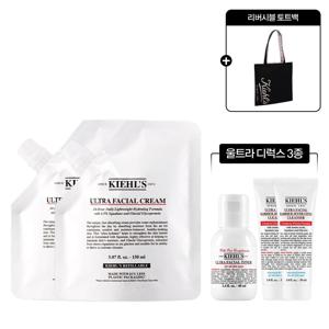 [10] 키엘 수분크림 리필 파우치 150ml 더블세트 (+토트백, 울트라 3종 증정)