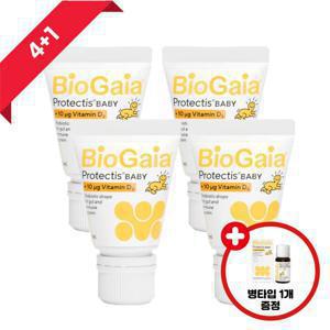 [APP전용][특별기획]바이오가이아 아기 유산균 비타민D 이지드롭 튜브형 10ml 4개+병 10ml 1개(튜브 27년5월/병 26년5월)