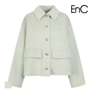 [ENC] 핸드메이드 포켓장식 하프코트_ENJH34T53AMT