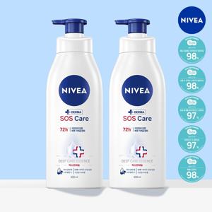 니베아 SOS 케어 바디로션 400ml 2개