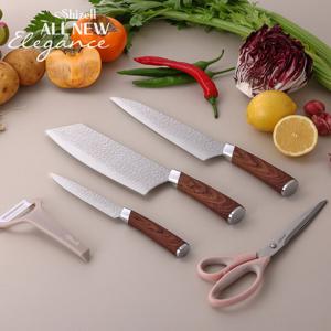 [쉬젤] 올뉴 엘레강스 나이프5종세트(중식도/식도/과도/가위/감자칼)